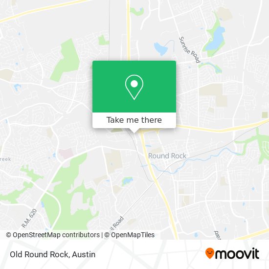 Old Round Rock map