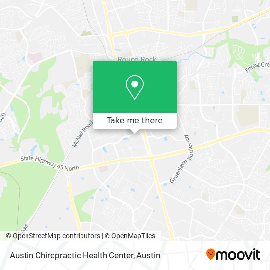 Austin Chiropractic Health Center map
