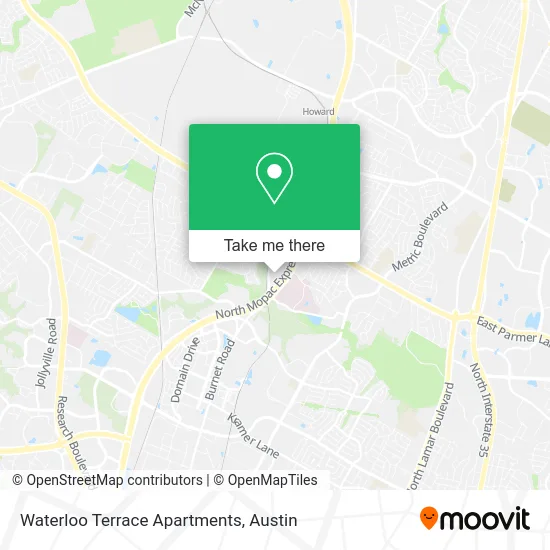 Waterloo Terrace Apartments map