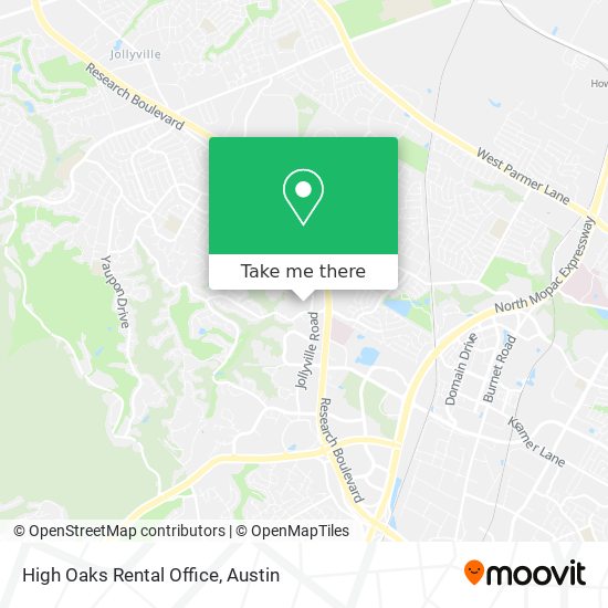 High Oaks Rental Office map