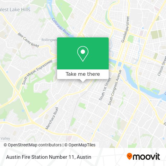 Austin Fire Station Number 11 map
