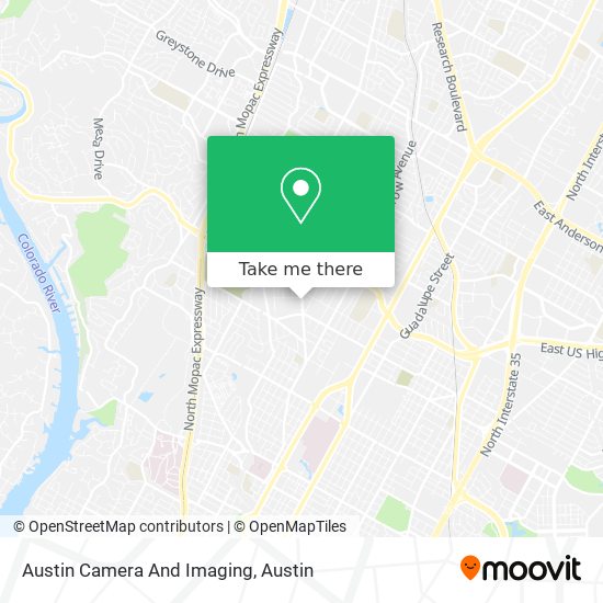 Mapa de Austin Camera And Imaging