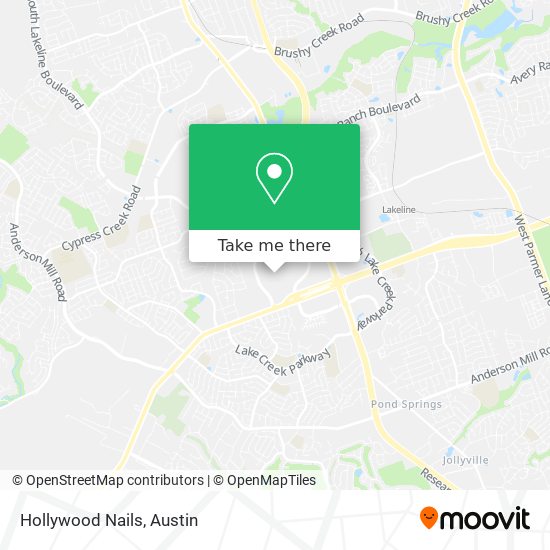 Mapa de Hollywood Nails