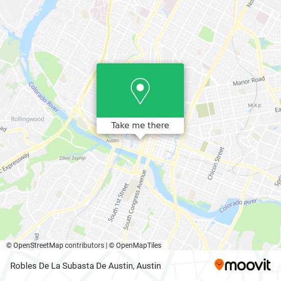 Robles De La Subasta De Austin map