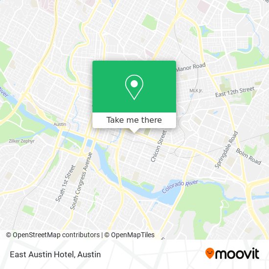 Mapa de East Austin Hotel