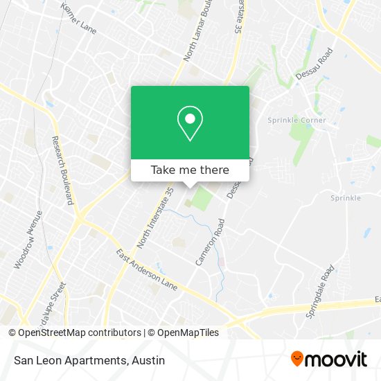 San Leon Apartments map