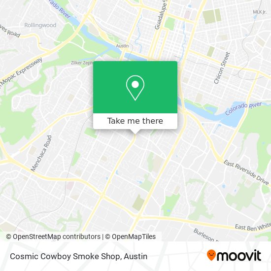 Cosmic Cowboy Smoke Shop map