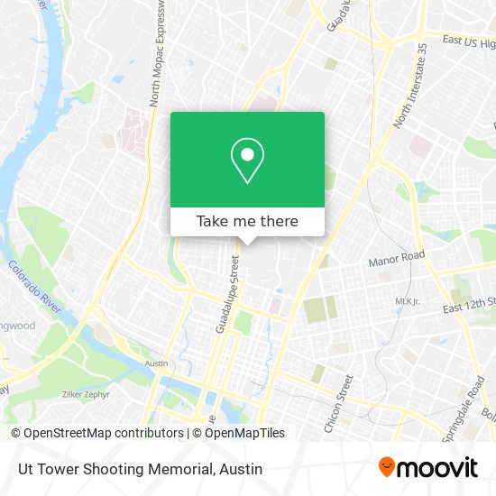 Mapa de Ut Tower Shooting Memorial