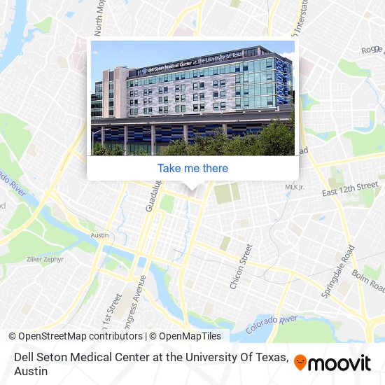 Mapa de Dell Seton Medical Center at the University Of Texas