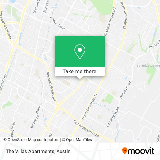 The Villas Apartments map