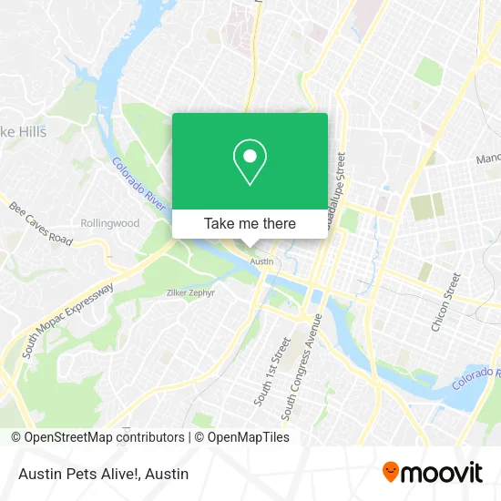 Austin Pets Alive! map