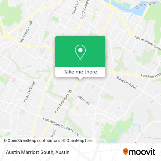 Mapa de Austin Marriott South