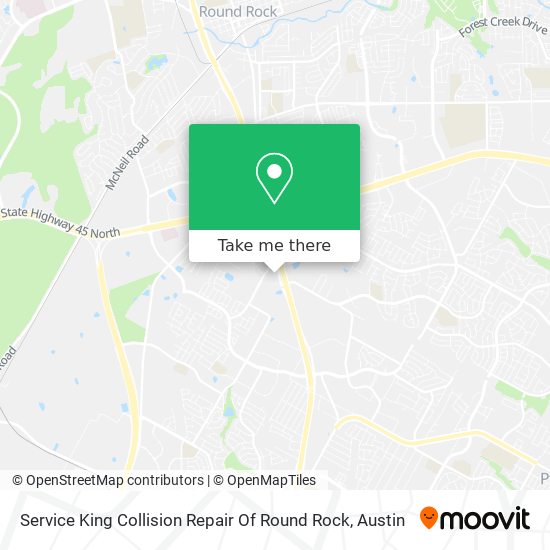 Mapa de Service King Collision Repair Of Round Rock