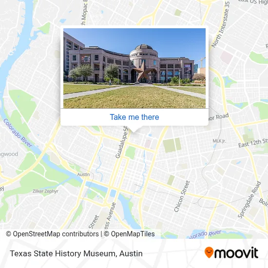Texas State History Museum map