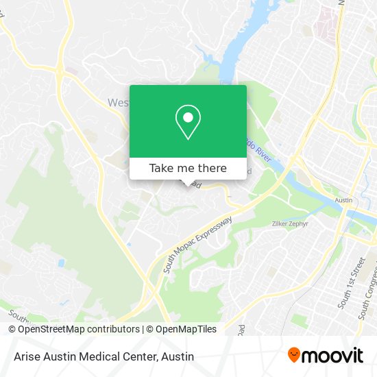 Mapa de Arise Austin Medical Center