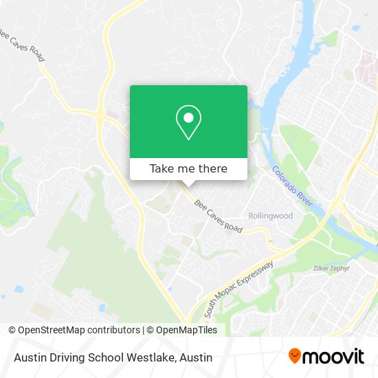 Austin Driving School Westlake map