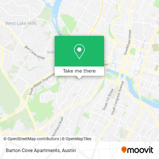 Mapa de Barton Cove Apartments