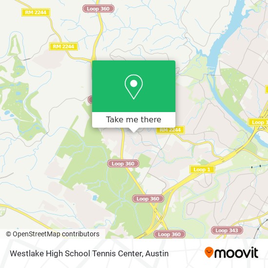 Mapa de Westlake High School Tennis Center
