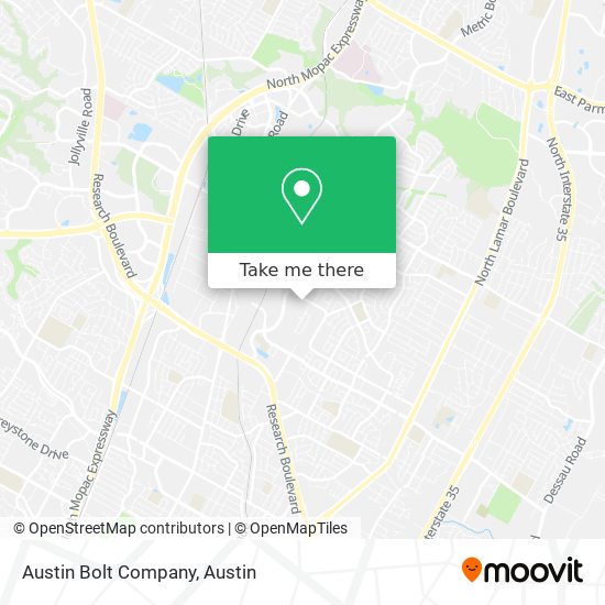 Mapa de Austin Bolt Company