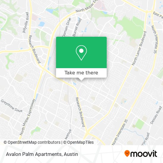 Avalon Palm Apartments map