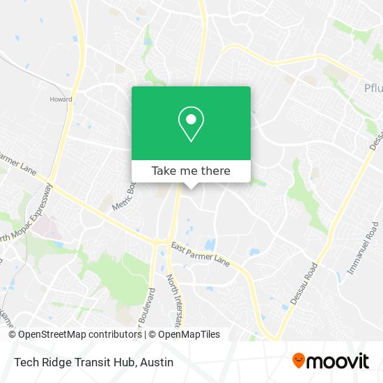 Tech Ridge Transit Hub map