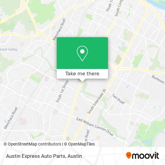 Mapa de Austin Express Auto Parts