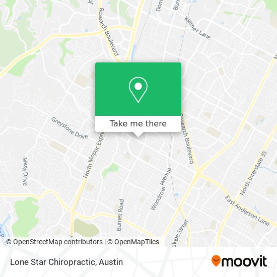 Lone Star Chiropractic map