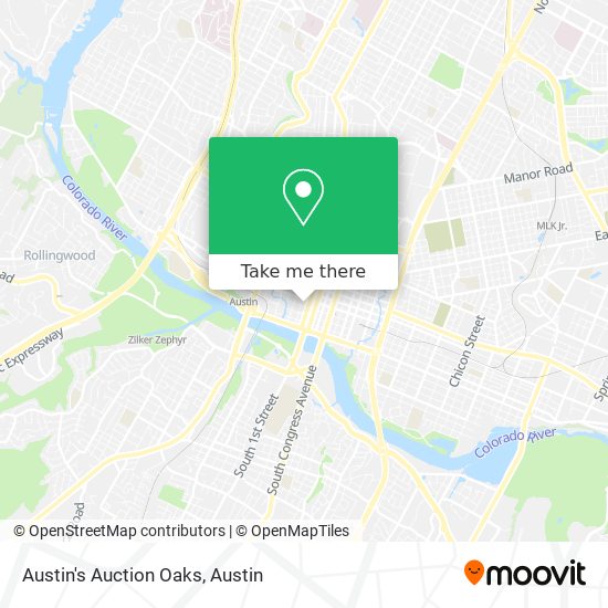 Austin's Auction Oaks map