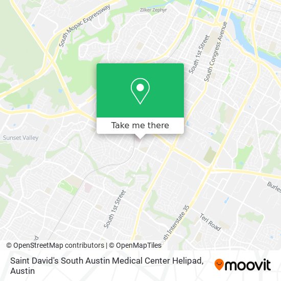 Mapa de Saint David's South Austin Medical Center Helipad