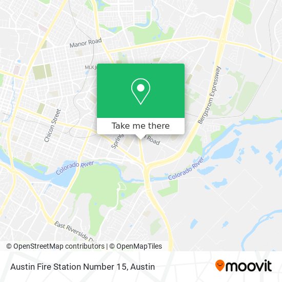 Austin Fire Station Number 15 map