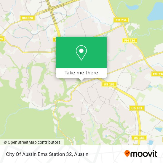 City Of Austin Ems Station 32 map