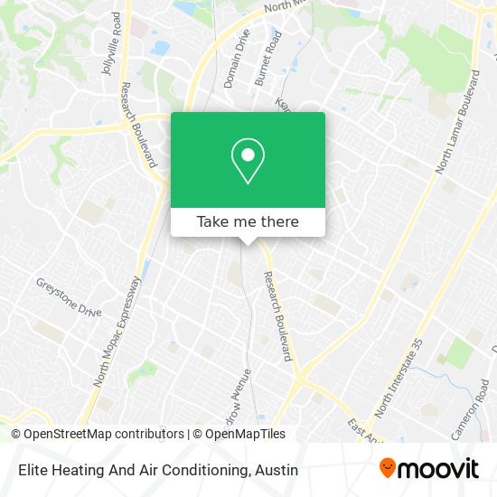 Elite Heating And Air Conditioning map