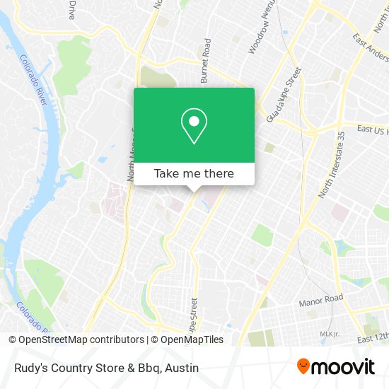 Mapa de Rudy's Country Store & Bbq