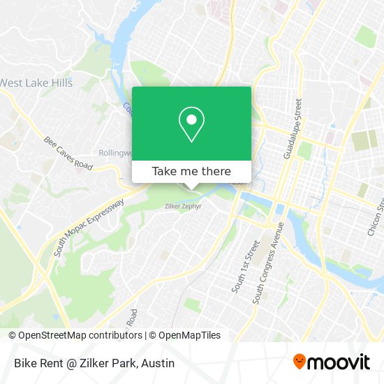 Bike Rent @ Zilker Park map