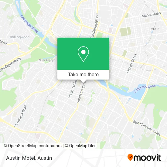 Austin Motel map