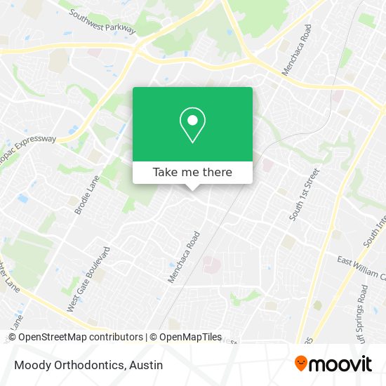 Moody Orthodontics map