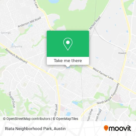 Riata Neighborhood Park map