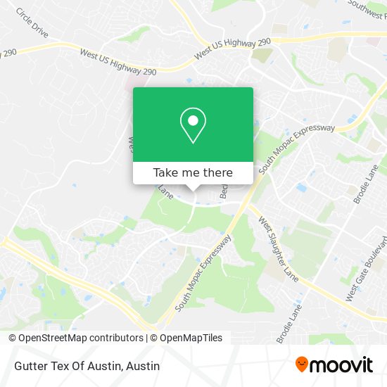 Mapa de Gutter Tex Of Austin