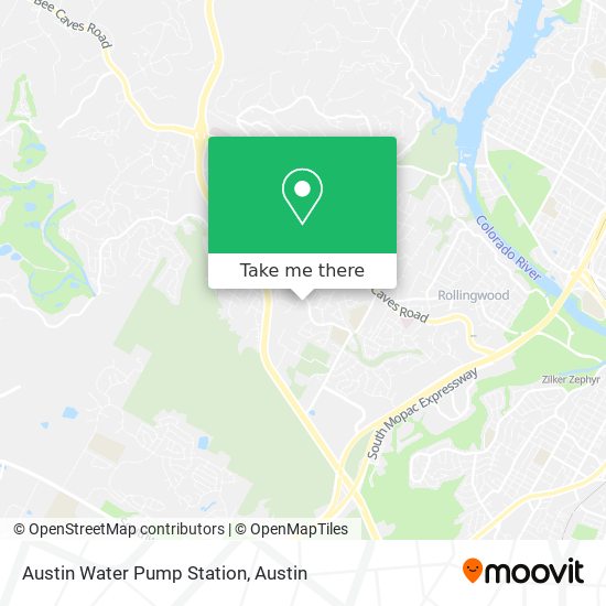 Austin Water Pump Station map