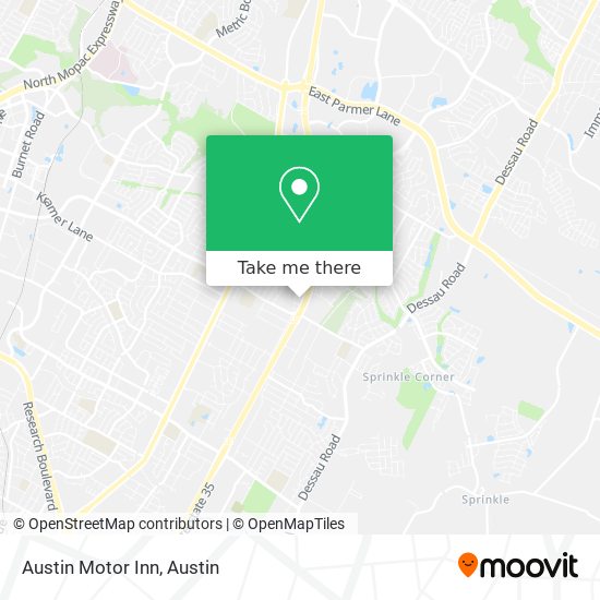 Mapa de Austin Motor Inn