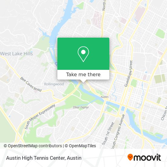 Mapa de Austin High Tennis Center