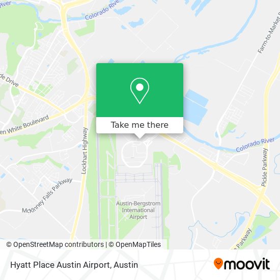 Hyatt Place Austin Airport map