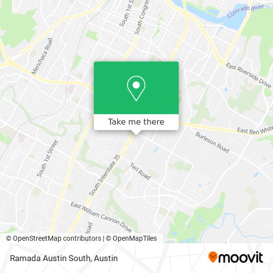 Ramada Austin South map