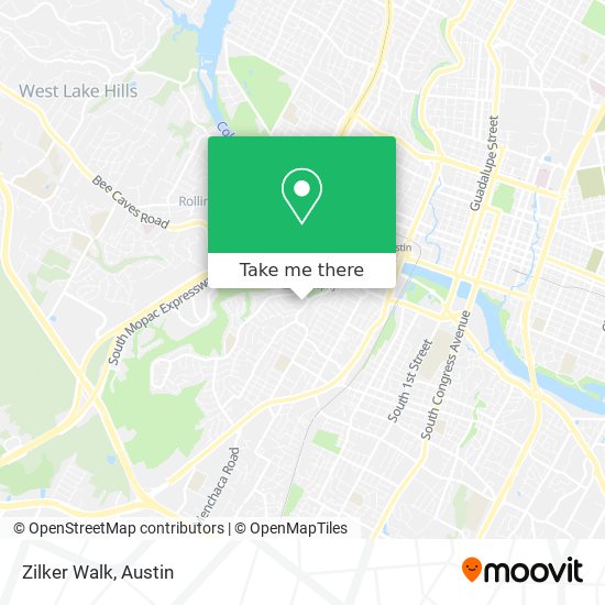 Zilker Walk map