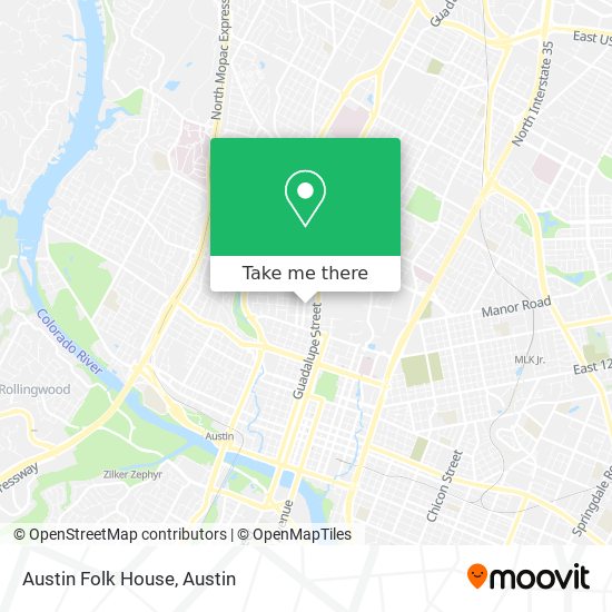 Mapa de Austin Folk House