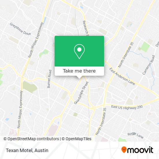 Texan Motel map
