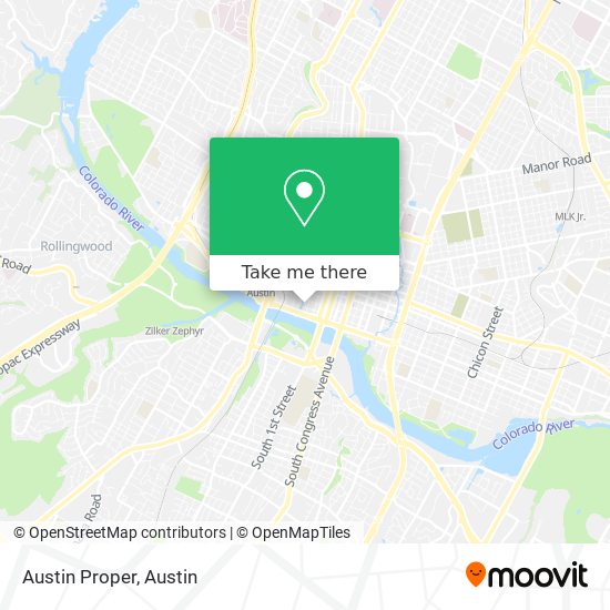 Austin Proper map