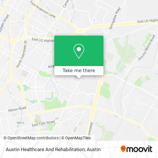 Austin Healthcare And Rehabilitation map