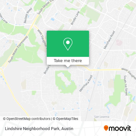 Lindshire Neighborhood Park map