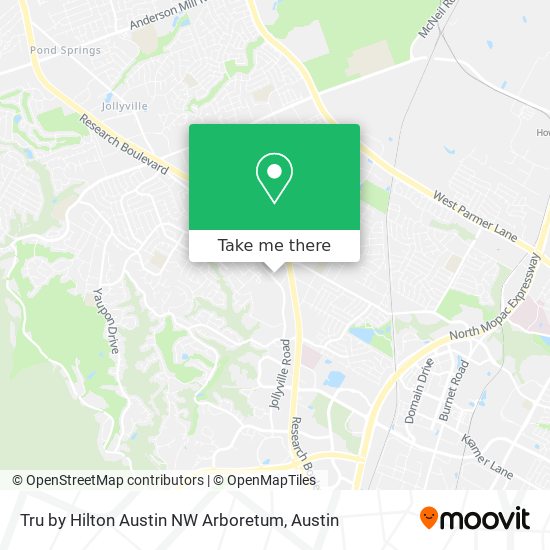 Tru by Hilton Austin NW Arboretum map